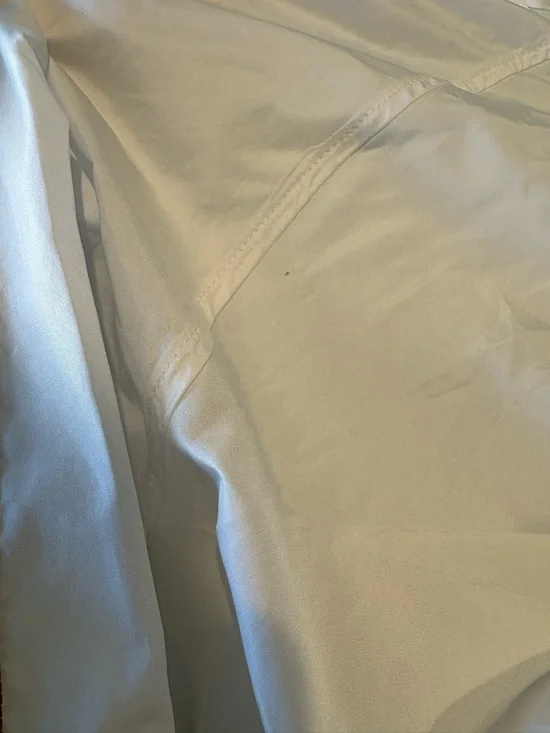 A. Lab Womens Windbreaker Jacket White Hoodie Full Zip Size L Rainbow - Picture 6 of 6